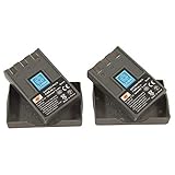 DSTE 2-Pacco Ricambio Batteria per Canon NB-1L NB-1LH IXUS 200a 300 300a 320 330 400 430 500 v2 v3 vII IXY 200 200a 300 300a 320 400 430 450 500 S200 S230 S330 PowerShot 100 S110 S200 S230 S300