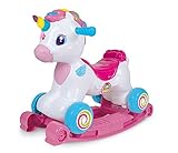 Clementoni - 17753 - Nuvola Dolce Unicorno - Ride On Educativo, Parlante in Italiano E Inglese, 3 in 1 (Cavalcabile, Centro attività, Dondolo), Primi Passi, Giocattolo 1 Anno - Made in Italy
