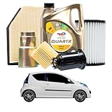 Tagliando per CITROËN C1 1.0 50 kw - 4 Lt di TOTAL + 3 Filtri anno 2005<>2014