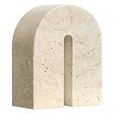 Navaris Soprammobile Decorativo - Arco in Marmo Decorazioni Casa - Arredo Casa Moderno - Scultura in Pietra Naturale per Decorazione - Soprammobili Moderni per Ufficio e Negozio