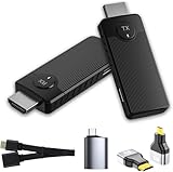 Trasmettitore e ricevitore HDMI senza fili, HDMI wireless per trasmettere video e audio, portata di 50 m, 2.4 GHz/5 GHz, Plug & Play, per laptop, PC a TV HD, proiettore, schermo per conferenze