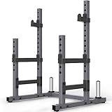 PASYOU SR30 Squat Rack Palestra, Porta Bilancieri Regolabile, Supporto Bilanciere Multifunzione, Max 800 KG