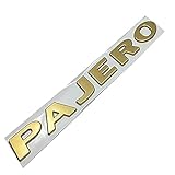 WWFAN Oro Argento Pajero Logo Lettere Nameplat Car Styling per Mitsubishi Pajero V31 V32 V33 V43 Autoadesivo del Corpo del Tronco Posteriore Addominali (Color Name : off-White Linen)