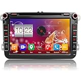 QIIKEN Autoradio 2 Din Senza Fili CarPlay e Android Auto con Navi per VW Golf 5 6 Polo Sharan Seat Passat Tiguän,8" Stereo Auto Bluetooth Con schermo,4G+64G,WiFi,GPS,CD,PDC,RDS,SWC