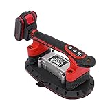 Dettchan Strumento oscillante per piastrelle, strumento di vibrazione per piastrelle, con ventosa elettrica a vuoto regolabile a 6 velocità, per granito, vetro, piastrelle, porcellana