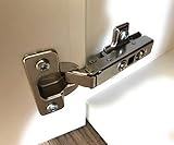 Set di 8 cerniere con chiusura Softclose per Besta (Ikea) con 8 cerniere e 32 viti