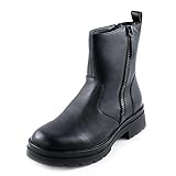 Toocool Stivali anfibi uomo Scarpe chelsea beatles militari biker Stivaletti Y130 [43,nero]