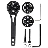 Yhenlovtt Computer da bici in lega per bici da strada Giant e Liv 26GTH, compatibile con freni a disco olio PCR, supporto da 10 cm per fari e accessori per computer, nero (lega 6061)