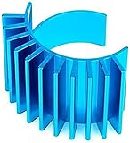 Tamiya 300053664 - Corpo di Raffreddamento Motore in Alluminio DF-02/TT-01 Colore: Blu