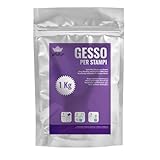 Gesso per Stampi in Polvere di Ceramica Bianca - Polvere di Gesso Ceramico per Stampi in Silicone di Alta qualità - Ideale per Fai da Te e Progetti Creativi - Confezione da 1Kg