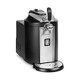 Klarstein Beerkules - Sistema Erogazione Birra, Dispenser, Fusti da 5 L, CO2, incl. 3 Cartucce, Raffreddamento 2-12 ° C in sole 4 ore, 120 W, alloggiamento: Plastica e Acciaio Inox, Nero