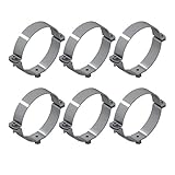 6 Collari per tubi in acciaio zincato - Raccordi per tubi - 6 Pezzi - Diametro 90 mm