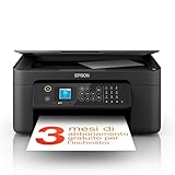 Epson Workforce WF-2910DWF Stampante Multifunzione A4 a getto d'inchiostro (Stampa Fronte Retro, Scansione, Copia, Fax) Display LCD 3.7cm, WiFi, Ethernet, Stampa da mobile e su Cloud, AirPrint