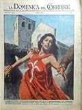 La Domenica del Corriere 6 Aprile 1952 Trieste Papa Nizam Titanic Bogart Leigh