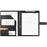 Cartella Portadocumenti A4, Portablocco A4 con Pinza, Raccoglitore Foldover Clip Boards, portablocco in pelle, Clip Boards per scuola/industria/ufficio