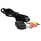 ENDARK Cavo Audio Video, Cavo audio stereo AV video RCA per Gamecube/NGC/64/N64/SNES (1 pezzo, 1.75m /5.8ft)