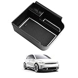 ASZSK Vano portaoggetti nella console centrale, ripiano nel bracciolo, con fondo antiscivolo (VW Golf 8 MK8 8.5 GTI GTD GTE 2020 2021 2022 2023 2024 2025 2026 Weiß)