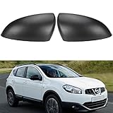 Coppia di coperture per specchietti retrovisori di ricambio per Nissan Qashqai 2007-2014 lato sinistro e destro (nero)