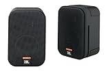 JBL Control One - Coppia di diffusori a due vie con woofer da 100 mm (4"), Cromato, Nero