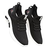 Scarpe da ginnastica da uomo antiscivolo a larghezza larga, scarpe da corsa su strada, palestra, allenamento, atletica, scarpe da ginnastica con punta larga, in rete traspirante, per jogging e sport