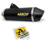 ARROW MARMITTA OMOLOGATA RACE TECH ALLUMINIO DARK KTM 690 SMC R'19/690 ENDURO R'19 CON FOND.CARBY PER RACCORDO ARROW