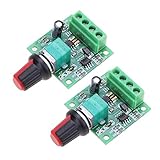 ARCELI 2Pcs 1.8v 3v 5v 6v 7.2v 12v 2A 30W Regolatore di velocità del motore CC a bassa tensione PWM 1803BK 1803B Interruttore del driver regolabile