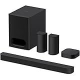 Sony BRAVIA Theatre System 6 (5.1 canali Surround Sound, 1000 W, con altoparlante posteriore e subwoofer, Dolby Atmos, DTS:X, AI Voice Zoom 3 con BRAVIA TV, DSEE, modalità multi-stereo per feste) nero