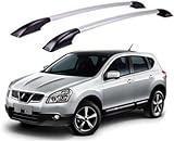 ACRUZ 2 Pezzi Portapacchi longitudinale Auto per Nissan Qashqai J10 J11, Alluminio Barre Tetto Barre Laterali Portatutto Portabagagli