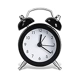 Vicloon Reveil Campana Classic, mini sveglia retrò con batterie da comodino, retrò, per analogico, silenzioso, sveglia per camera da letto, soggiorno, cucina