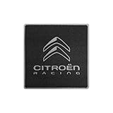 4R Quattroerre.it Toppe Patch Ufficiali Compatibili con Citroen Racing, Nero, 60 mm