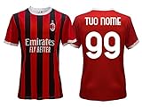 Maglia M I L A N Personalizzata 2025 Ufficiale Sportbaer Home Adulto Ragazzo Bambino Personalizzabile