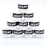 Generisch Pros Pro - Fasce da tennis Super Tacky, 10 pezzi, colore: Bianco