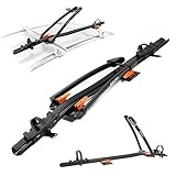 AGURI ACUDA III | Portabiciclette, Portabiciclette da Tetto, Supporto Universale per Biciclette sul Tetto dell'auto, con Serratura | Capacità di Carico Fino a 20 kg | Struttura Leggera in Alluminio