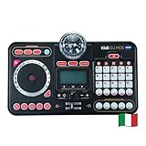 VTech Kidi DJ Mix, Console da DJ per Bambini, Effetti Luminosi da Concerto, DJ Mix da Bambini con Microfono, Collega il Tuo Lettore MP3, Jack o Bluetooth, Lingua Italiana, Batterie Incluse, 6+ Anni