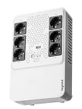 Legrand UPS monofase Gruppo di Continuità per PC LG-310082, Keor Multiplug, con Caricatore USB, 6 prese multistandard, Stabilizzazione AVR, 800 VA/480 W, Autonomia fino a 15 minuti
