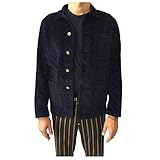 HAIKURE Giacca Uomo Velluto Blu Elias Velvet Pure HEM09029 GF014 100% Cotone Made in Italy (XL-52)