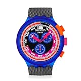 Swatch - Orologio in plastic. blu-blu-nero