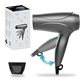 Cecotec Asciugacapelli compatto IoniCare Power&Go Potenza 2400 W, Motore DC, Funzione ionizzatore, Grande portata, Funzione aria fredda, Tecnologia HairCare, Manico pieghevole