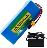 36V 10AH Batteria per Bici elettrica,36V Batteria Ebike 10S2P Batteria Di Ricambio Alta Potenza Della Batteria Per 200W 500W 800W Motor [Classe Di Efficienza Energetica A] 36V10AH,XT60
