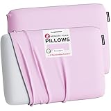 Imaginarium Cuscino divertente in memory foam con fodera fresca al tatto, confezione da 2 (rosa pallido)