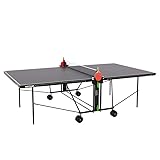 KETTLER K1 - Tavolo da ping pong per interni in legno massiccio da 16 mm, 5 strati laccati, pieghevole, certificato TÜV