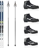 Fischer Sci di fondo Summit classico + attacchi + scarpe + bastoni (194 cm di lunghezza (per 73 fino a 81 kg))