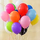 100 Palloncini Compleanno Colorati Misti per Bambina, Ragazzo e Bambino - Feste e Celebrazioni