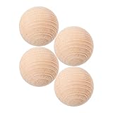 Mikinona 4pezzi Palline di Legno per Bocce Kit da Giardino per Ragazzo Ragazza Ragazza Palle da Gioco all Aperto Sport per Pallini Bocce in Legno