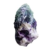 cristalo di Fluorite Naturale - Cristalli Curativi Grezzi, Fluorite Grezza, Pietra Grezza | cristalo Arcobaleno per la Guarigione, Meditazione, Campione Minerale Verde Viola per Energia