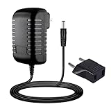 Guy-Tech Adattatore CA/DC 12V compatibile con Mustek SE A3 USB 600 1200 Pro ScanExpress scanner piano, cavo di alimentazione + spina EU