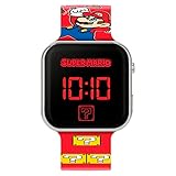 Super Mario Orologio Digitale al Quarzo Ragazzo con Cinturino in Plastica GSM4107