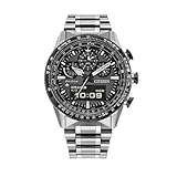 Citizen Promaster Sky Pilot JV2006-55H – Orologio Uomo Eco-Drive U830 Multifunzione, Acciaio Inossidabile, Quadrante Grigio, 20 ATM