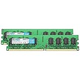 BRAINZAP Memoria RAM da 4 GB DDR2 DIMM PC2-5300U 2Rx8 667 MHz 1,8 V CL5 PC (2 X 2 GB)