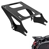 ROADGIVE Portapacchi staccabile Two Up Tour Pack Pak Mount Compatibile Harley Davidson Touring Street Glide/Electra Glide/Road Glide/Road King 2014-2021 Nero